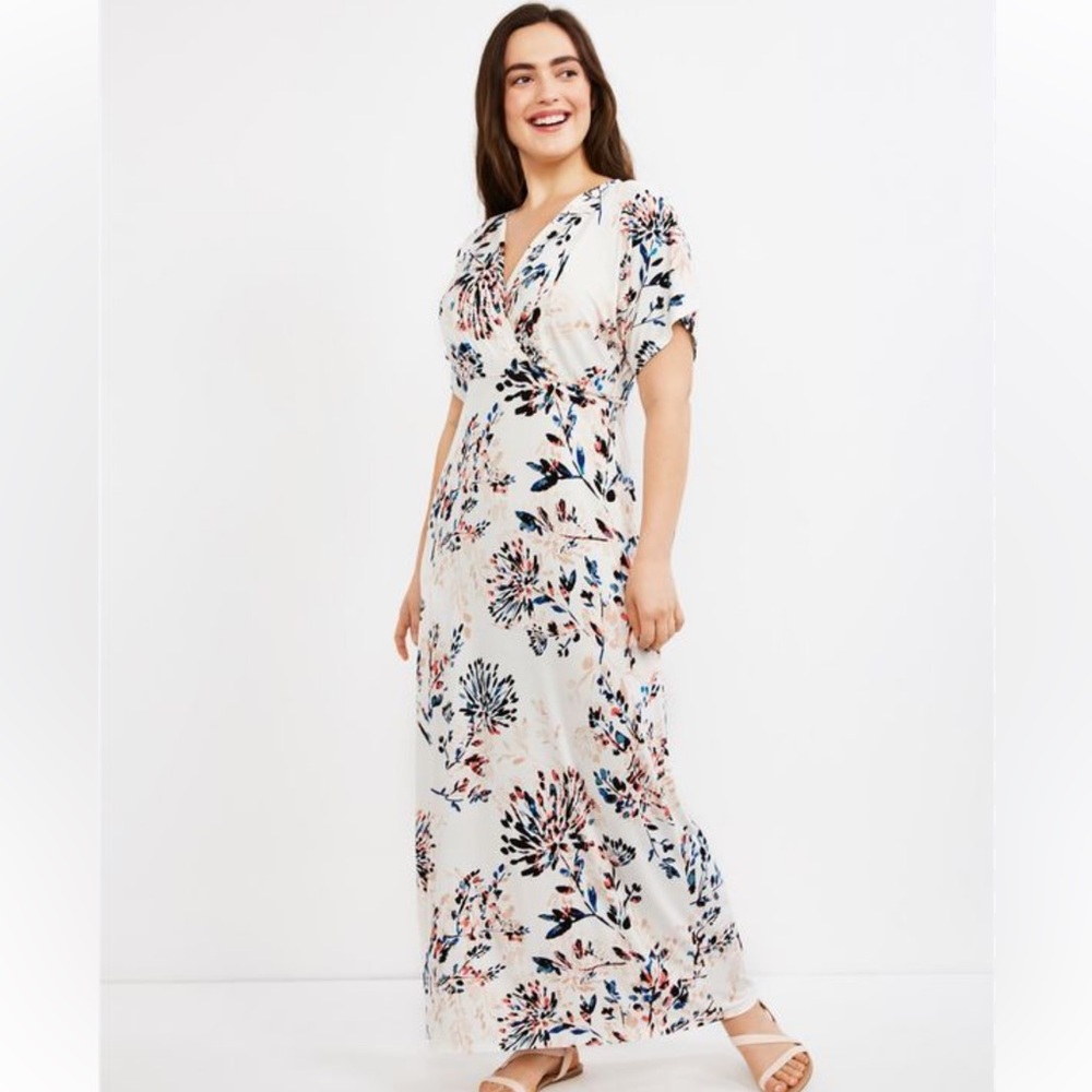 Motherhood maternity nursing ankle length dress